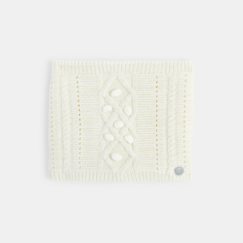 سنود ملتوي فاخر باللون البيج للفتيات